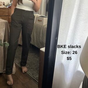 BKE Dark Olive Trousers
